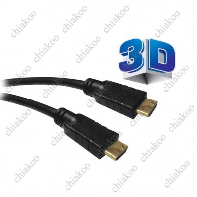 کابل  HDMI  کانکتور طلایی سه بعدی 15 متری با گارانتی معتبر فرانت